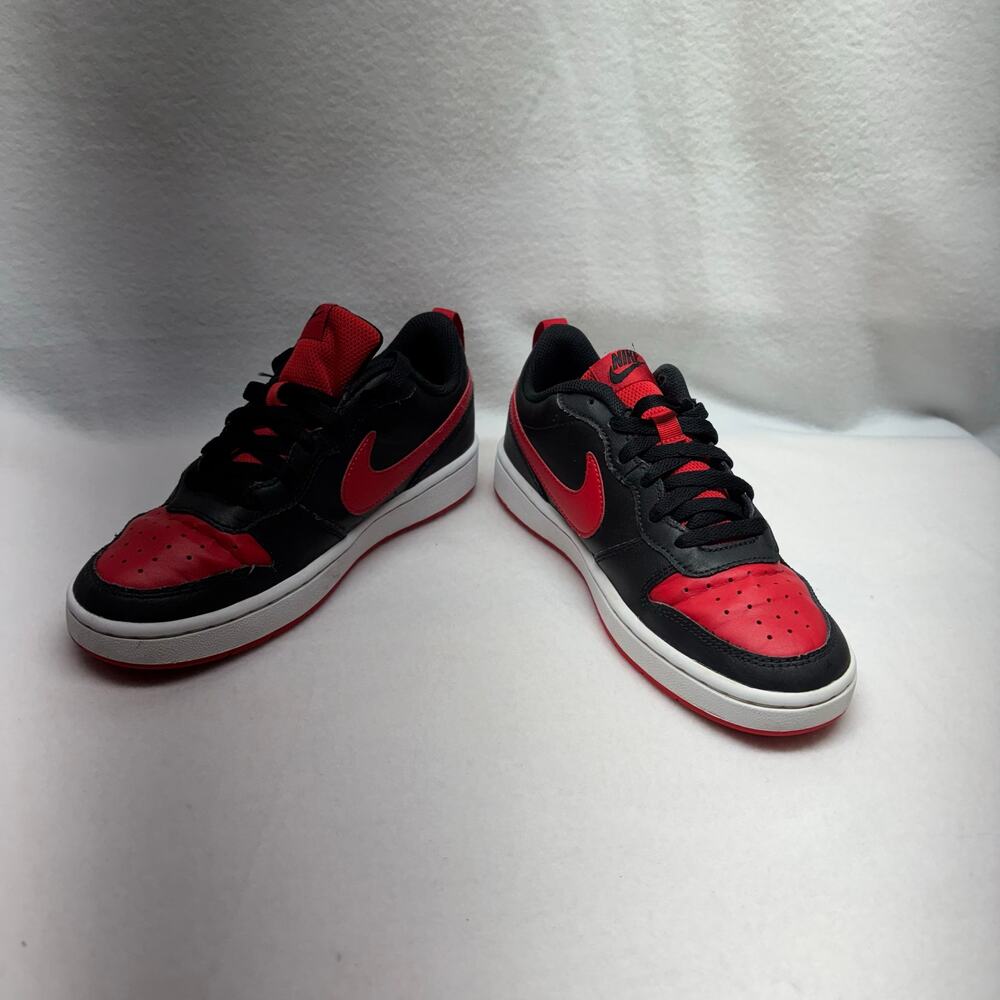 Nike Court Borough Low - Youth Size 5.5 - Red & Black - Picture 3 of 8